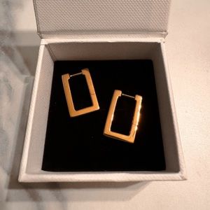 Mejuri Block Large Hoops